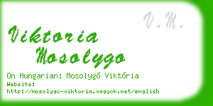 viktoria mosolygo business card