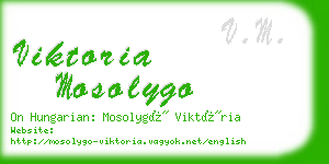 viktoria mosolygo business card